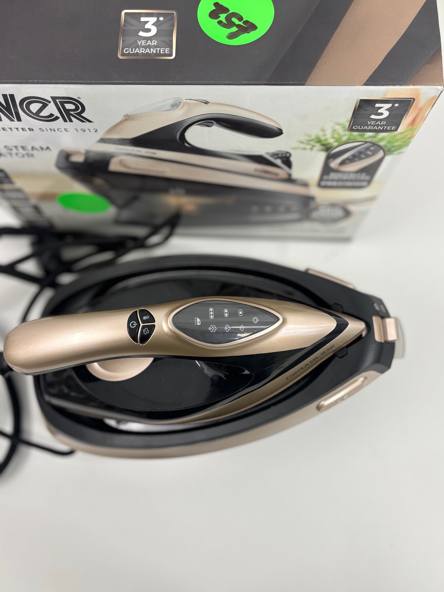 Tower digital steam generator iron