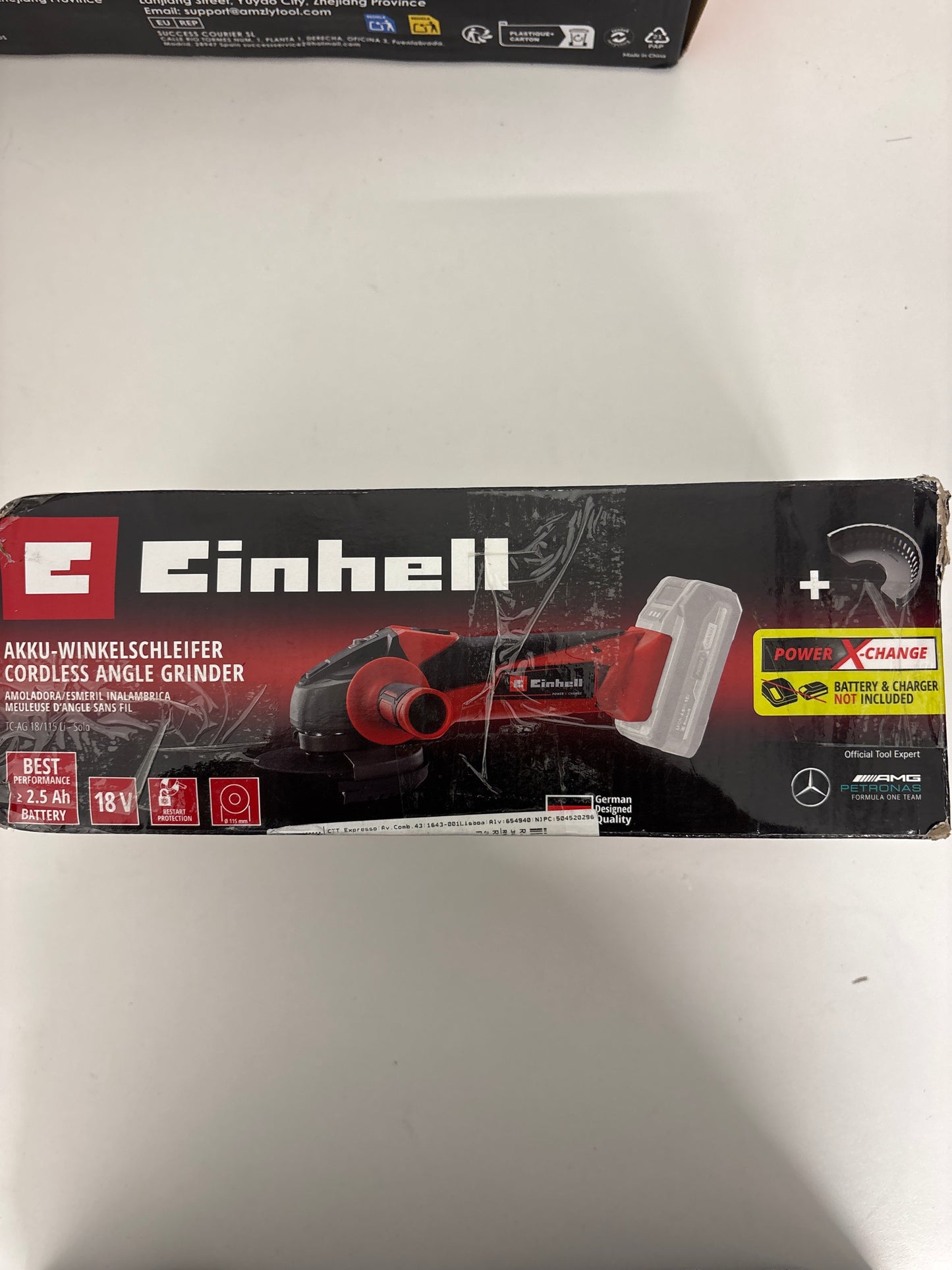 Einhell cordless angle grinder