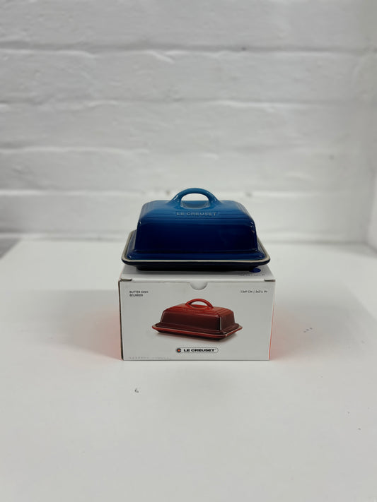 Blue Le Creuset Stoneware Butter Dish