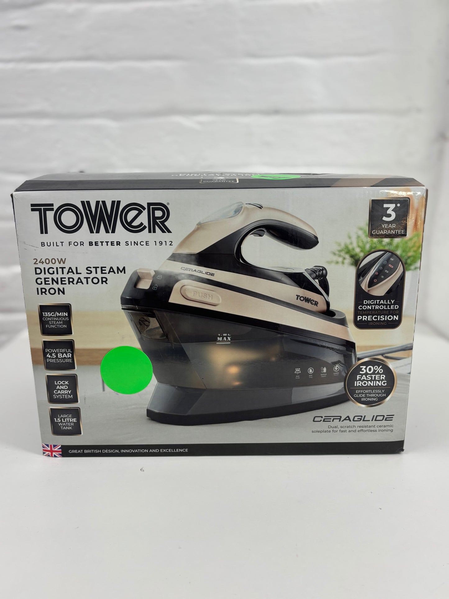Tower digital steam generator iron