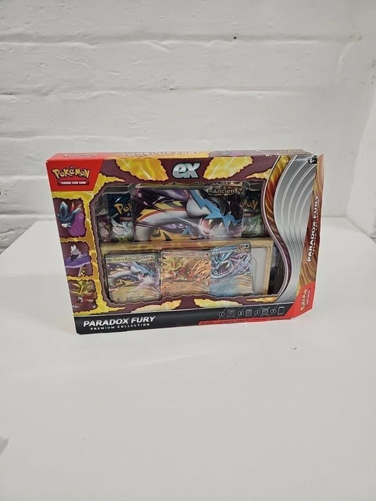 Pokémon TCG Paradox Fury Premium Collection Promo Cards 7 Boosters * BOX OPENED