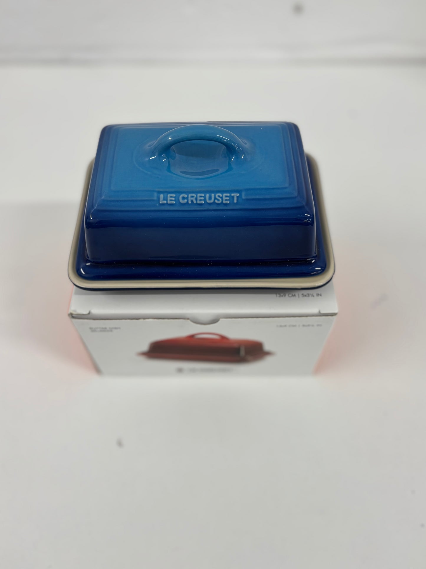 Blue Le Creuset Stoneware Butter Dish