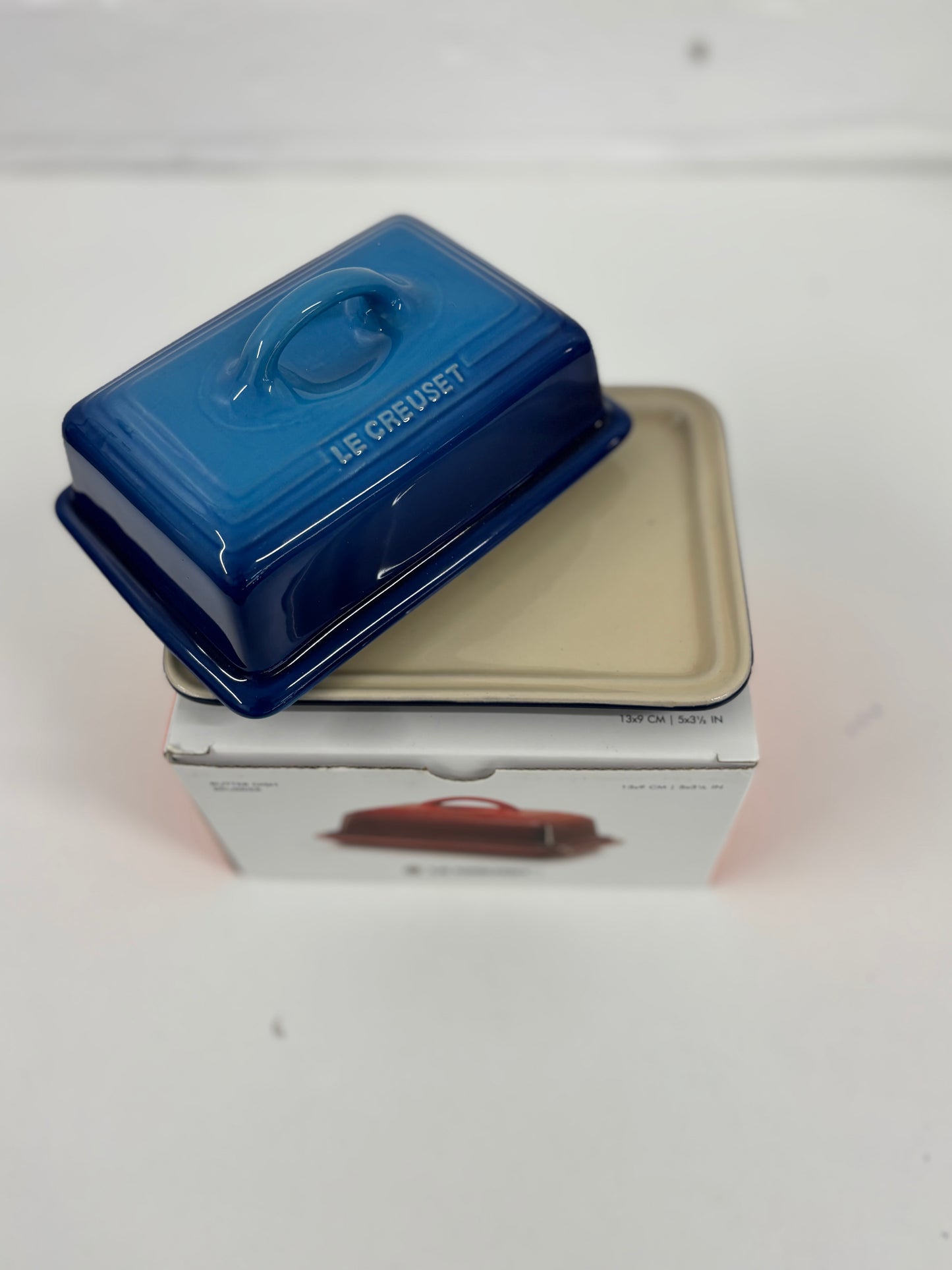 Blue Le Creuset Stoneware Butter Dish