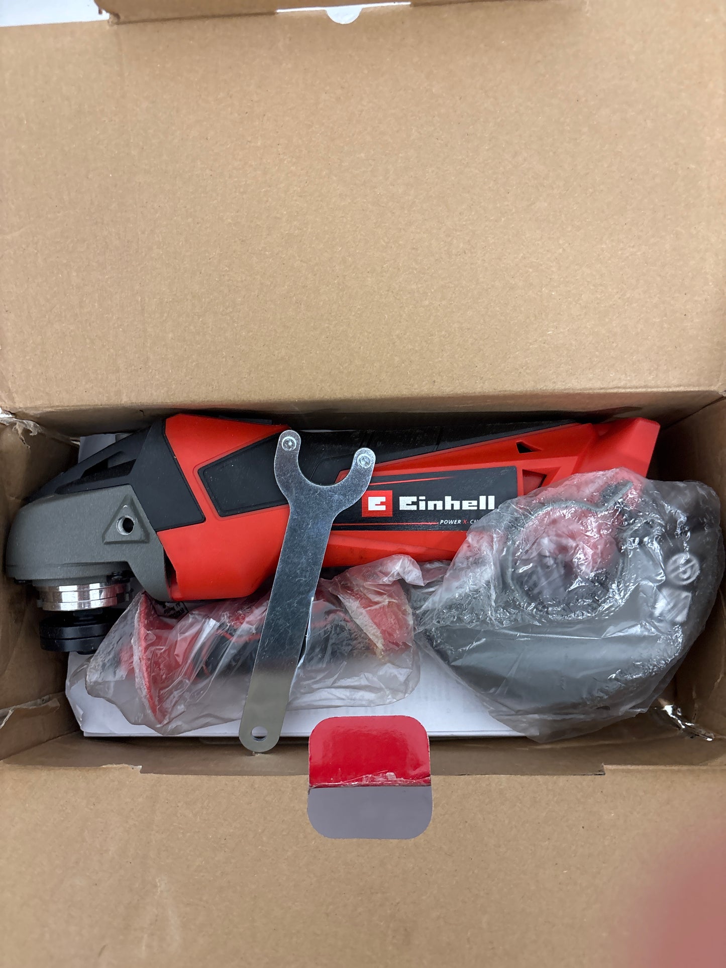 Einhell cordless angle grinder
