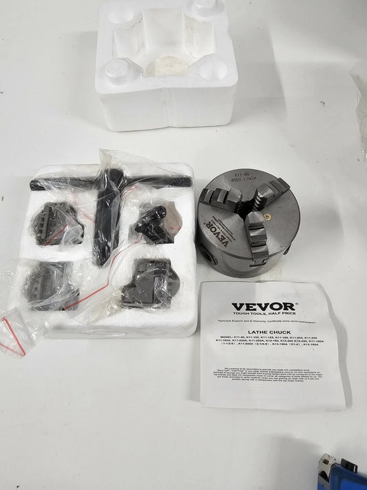 Vevor 3-Jaw Self-Centering Lathe ChuckK11-80