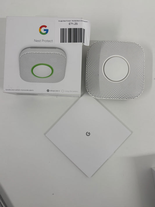 Google Nest Protect - Smoke Alarm And Carbon Monoxide Detector (Wired)