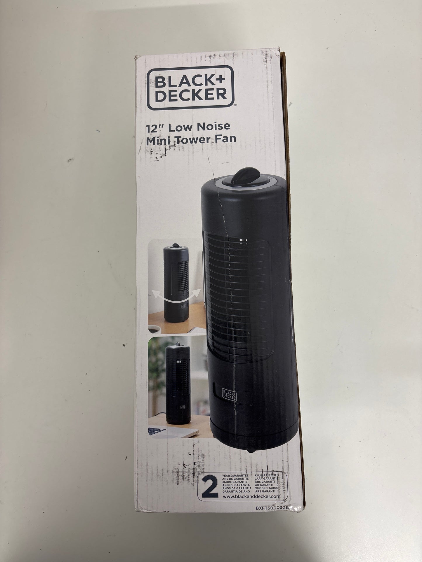 Black decker low noice mini tower fan