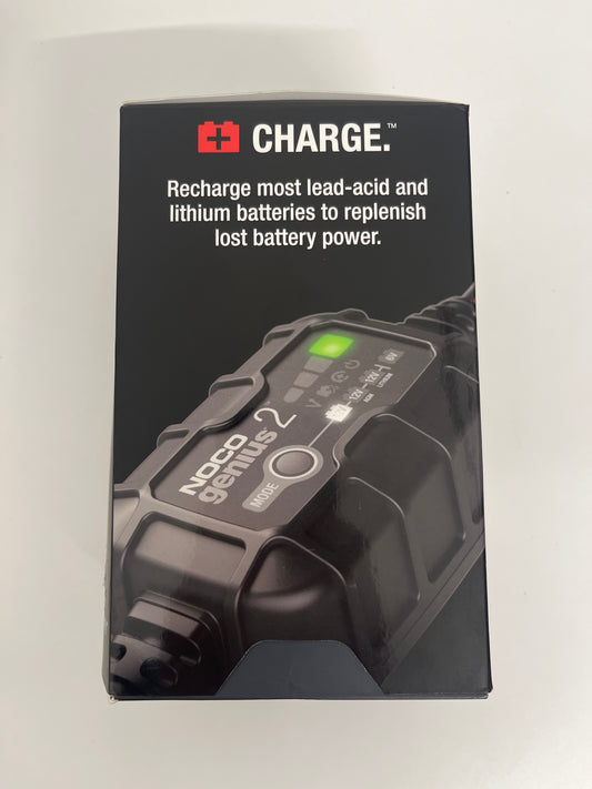 NOCO GENIUS2: 2A 6V/12V Smart Battery Charger